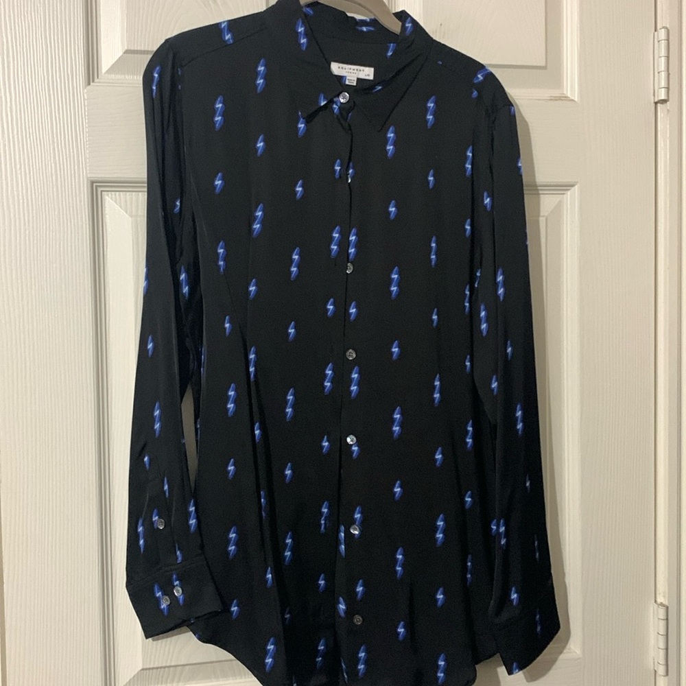Equipment black button down
